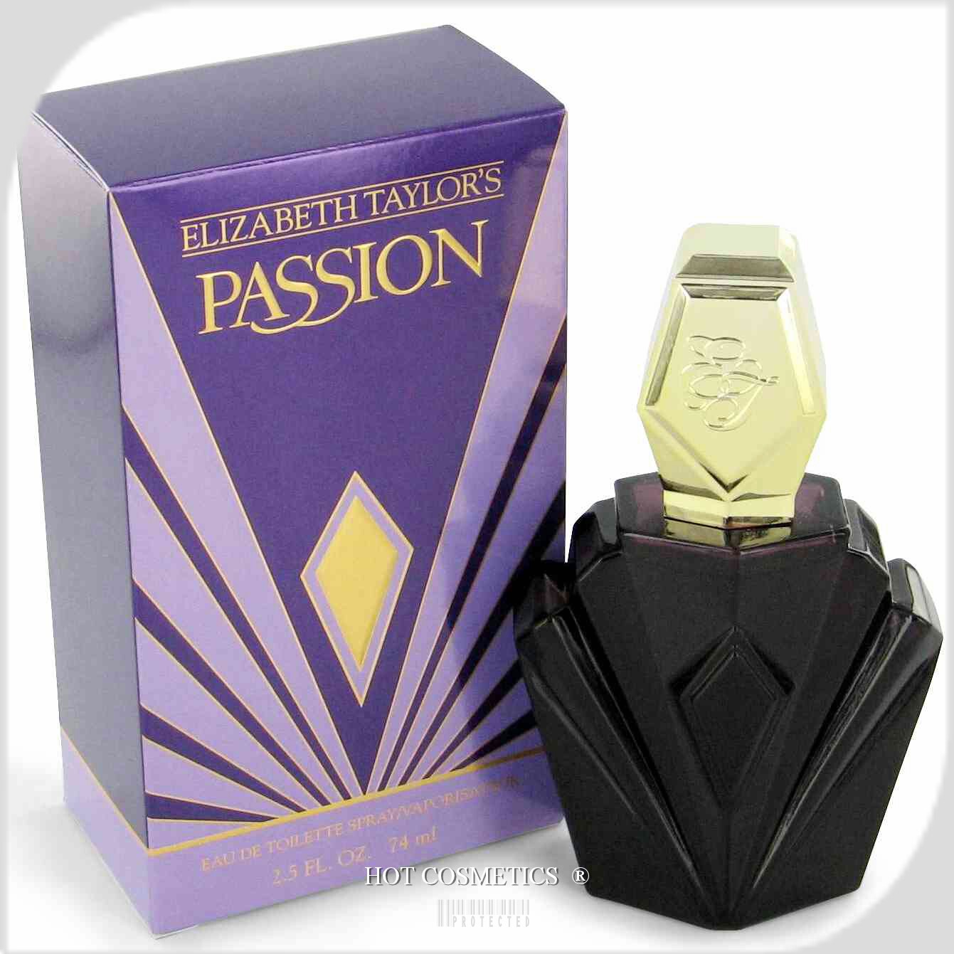 perfume in dark purple bottle